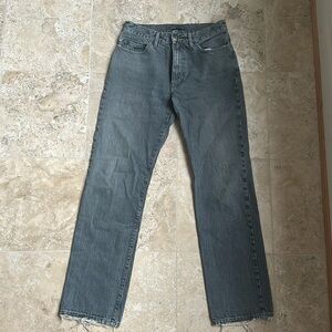 Levis washed grey straight leg jeans, size 27